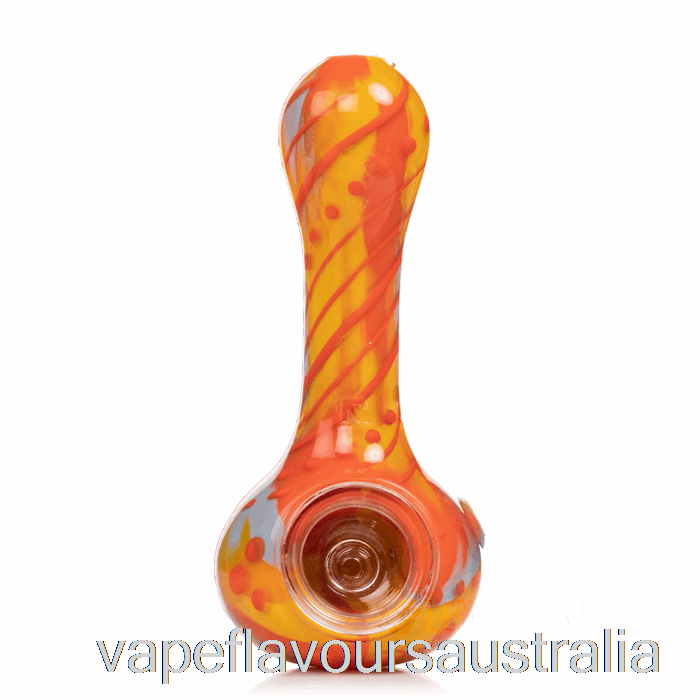 Vape Nicotine Australia Eyce ORAFLEX Floral Silicone Spoon Desert (Gray / Orange / Sunglow)